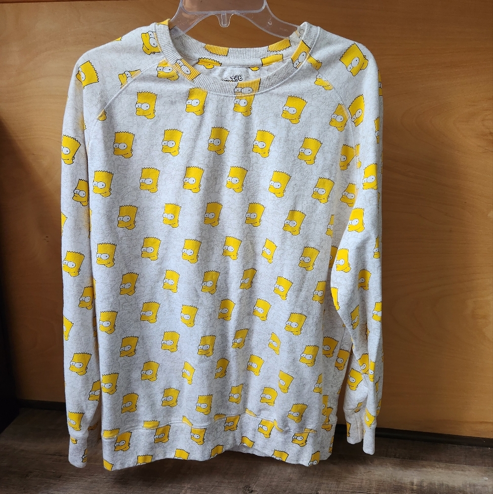 Bart simpson eleven paris size xl crew neck long sleeve sweatshirt....A